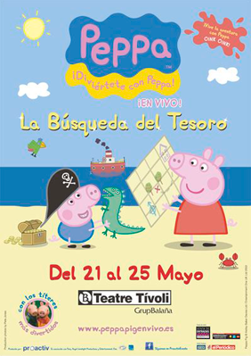 Peppa Pig: La búsqueda del tesoro → Teatre Tívoli