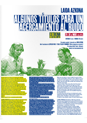 Algunos títulos para un acercamiento al ruido