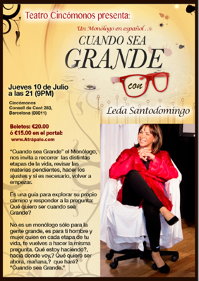 Leda Santodomingo: Cuando sea grande → Cincómonos Espai d'Art