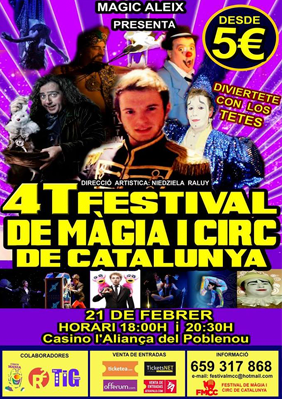 IV Festival de Màgia i Circ de Catalunya → Casino Aliança Poblenou