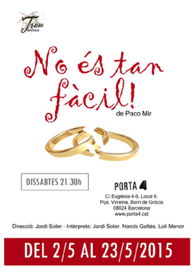 No és tan fàcil → L'Autèntica Teatre