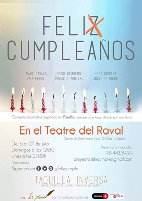 Felix cumpleaños → Teatre del Raval