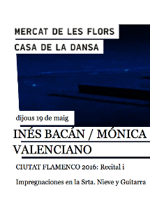 Recital y Impregnaciones en la Srta. Nieve y Guitarra → Mercat de les Flors