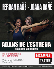 Abans de l'estrena → Eixample Teatre