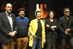Clara Segura, Nora Navas, Jordi Basté y Andreu Buenafuente se enfrentan al reto 'White Rabbit Red Rabbit'