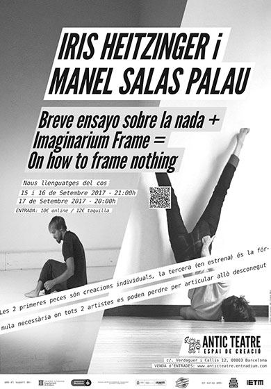 Breve ensayo sobre la nada + Imaginarium Frame = On how to frame nothing → Antic Teatre