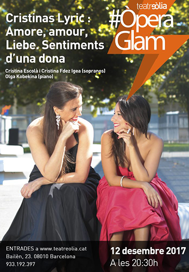 Cristinas Lyrics: Amore, amour, Liebe. Sentiments d’una dona → Teatre Eòlia