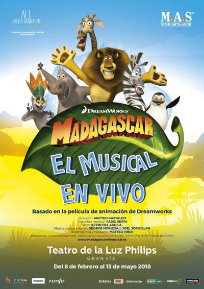 Madagascar, el musical → Teatre Victòria