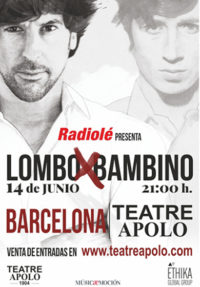 Lombo x Bambino amb un 20% de dte, al Teatre Apolo