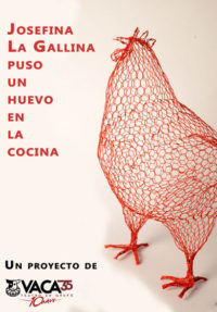 Josefina la gallina puso un huevo en la cocina