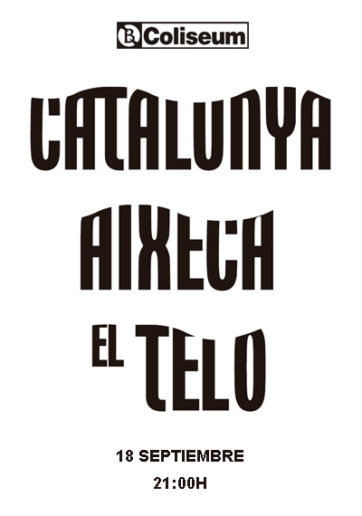 XVII Edició Catalunya Aixeca el Teló → Teatre Coliseum