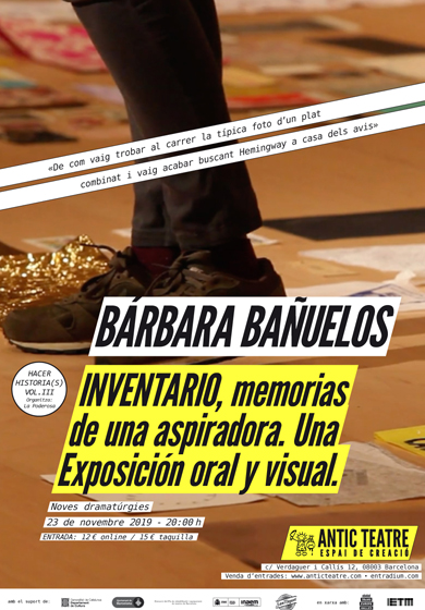 Inventario, memoria de una aspiradora → Antic Teatre