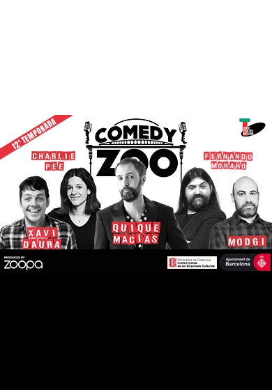 Comedy zoo: Quique Macías, Modgi, Charlie Pee, Fernando Moraño i Xavi Daura → Jove Teatre Regina