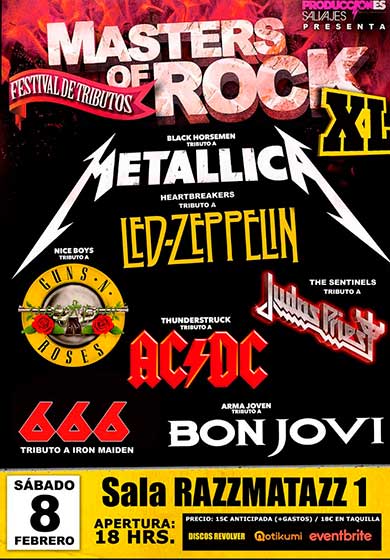 Festival de tributs Masters of Rock XL