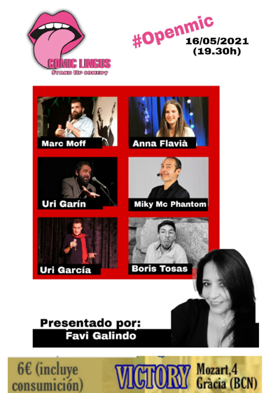 Comic Lingus: Open Mic → Bar Victory