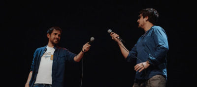 Bumping mics Comedy Gold Barcelona