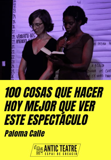 100 cosas que hacer hoy mejor que ver este espectáculo (parte I)