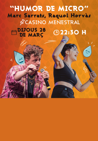 Humor de micro. Marc Serrats, Raquel Hervàs
