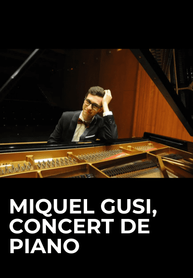 Miquel Gusi, concert de piano → Auditori de Cornellà