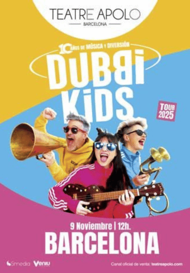Dubbi Kids: Gira 10è aniversari → Teatre Apolo