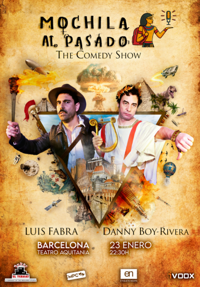 Mochila al pasado. The Comedy Show en Barcelona