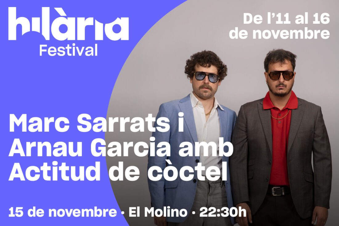 Marc Sarrats i Arnau Garcia amb actitud de còctel