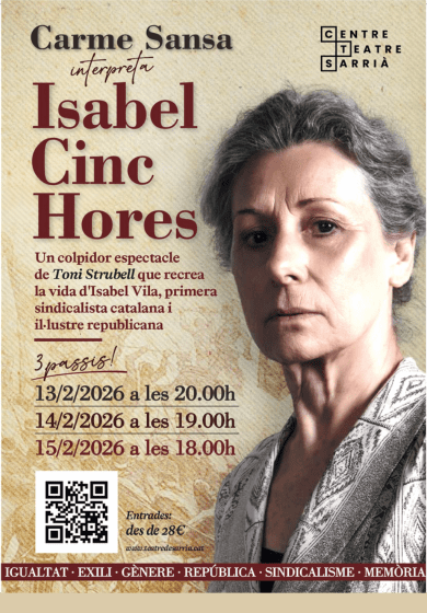 Isabel cinc hores → Teatre de Sarrià