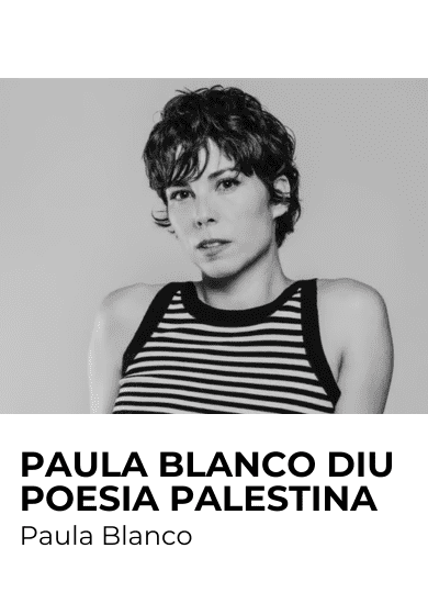 Paula Blanco diu poesia palestina