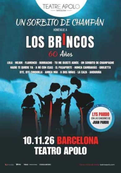 Un sorbito de champán. Homenaje a Los Brincos → Teatre Apolo